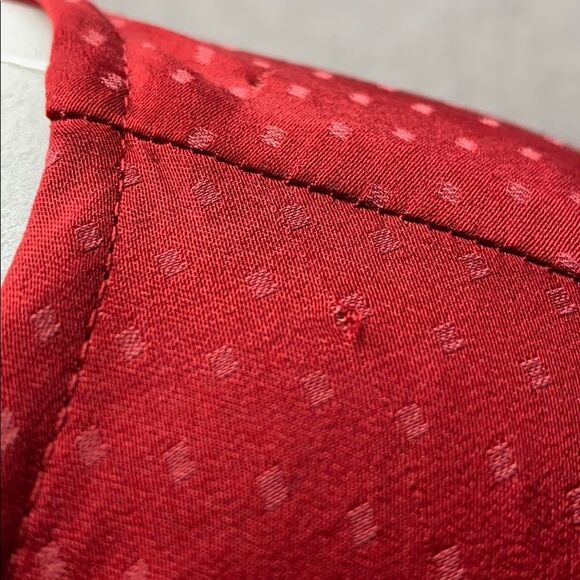 Cabi 3862 Long Sleeve Knot Dots Blouse Red Small - Picture 9 of 9